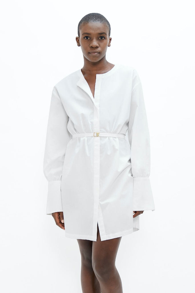 white shirt dress - ethical fashion - organic cotton shirt dress