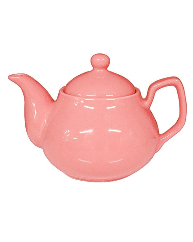 pink tea pot porcelain