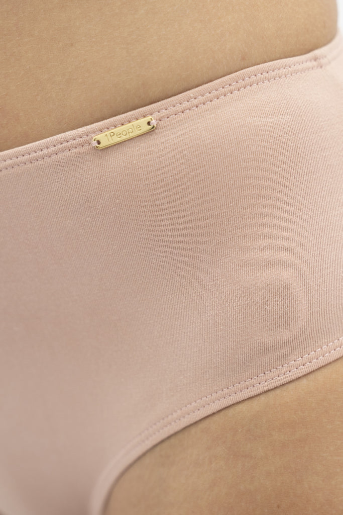 Tencel Underwear - Pink High Waist Brief by 1 People Sustainable Luxury Brand