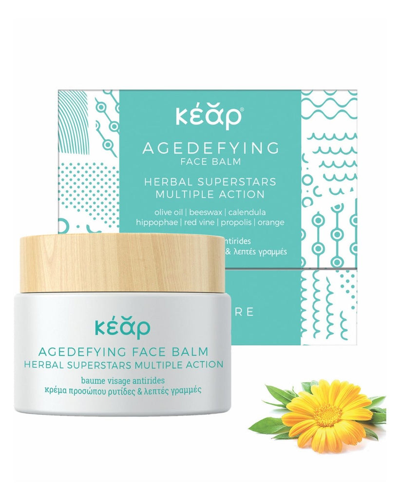 An all-natural face balm which is a blend of plant-based nutrients including beeswax, calendula and propolis. 