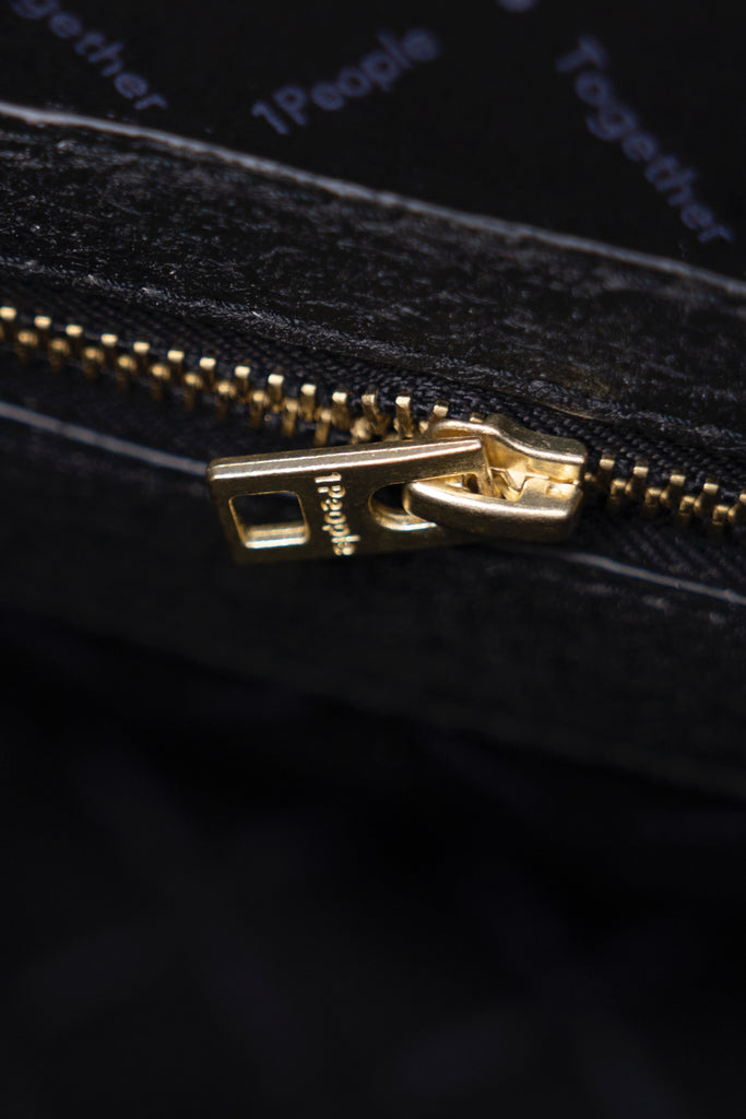 Vegan Leather luxury black handbag