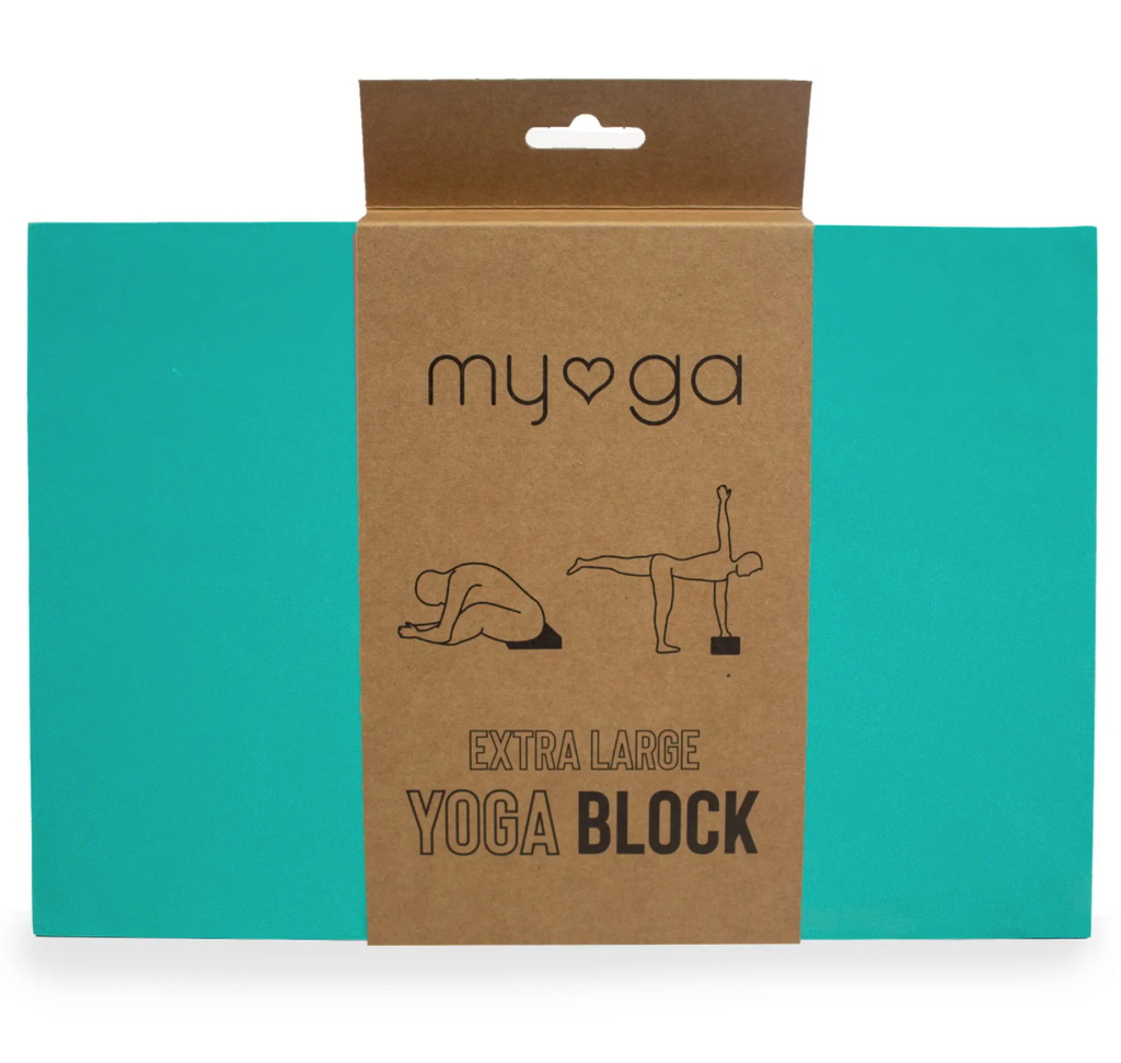Blue Extra Large Foam Yoga Block - High Quality Foam & Cork Yoga Blocks - best eco friendly yoga essentials