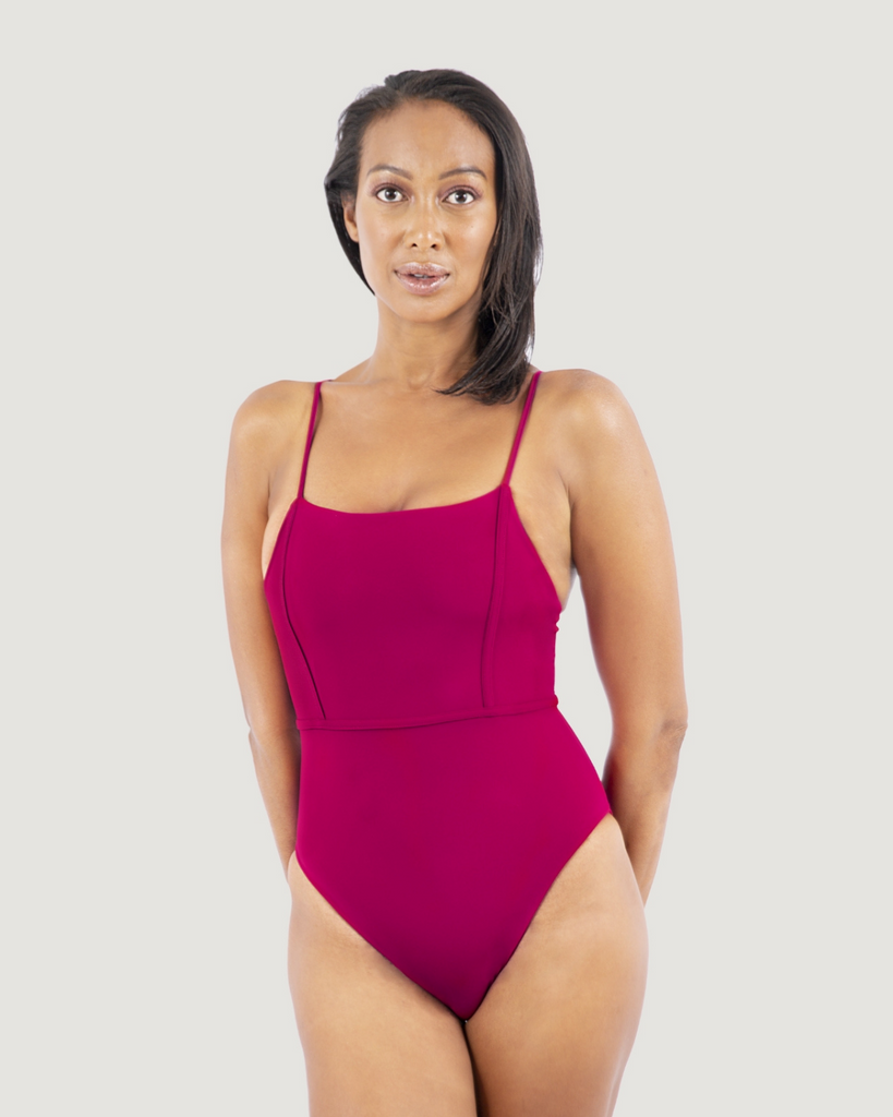 1 people Coral Swimsuit