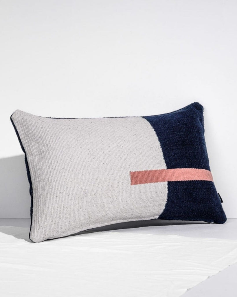 Luxury Interiors - Handmade Cushion on Grey and Navy