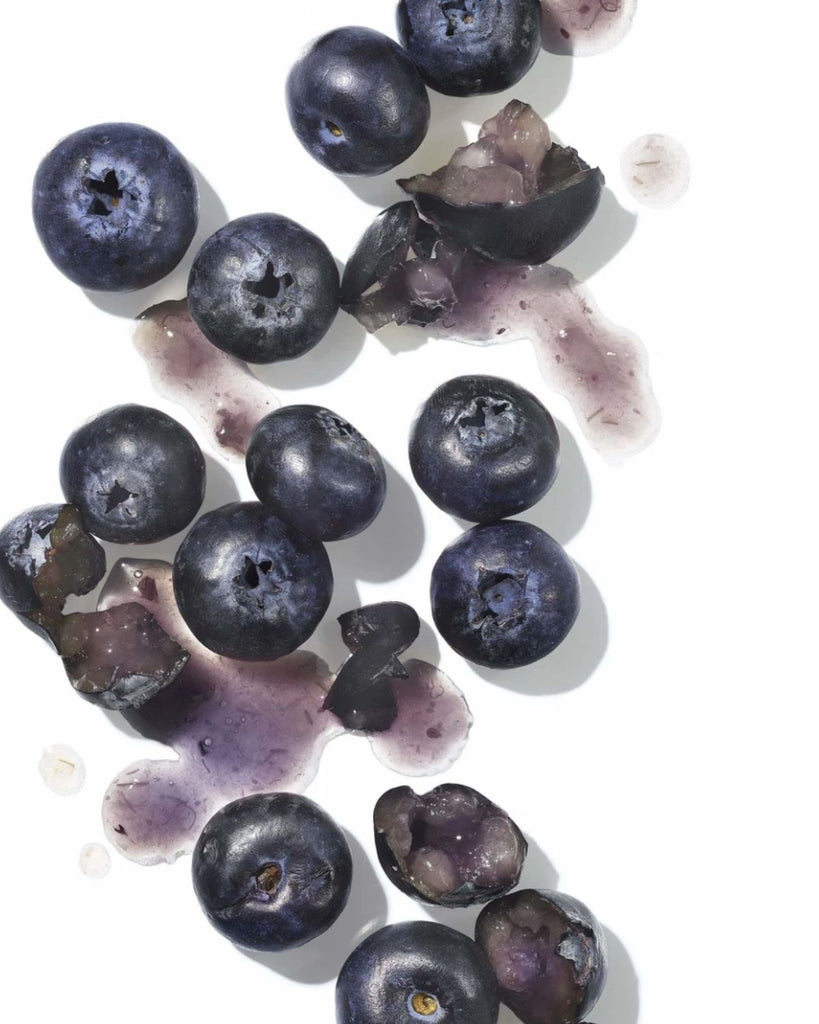 luxury vegan hair care with blueberries 