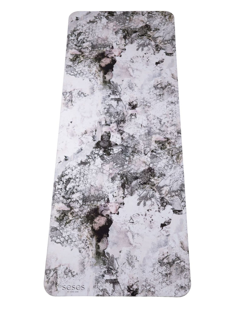 eco yoga mat - 100% vegan yoga mat made with 100% natural rubber - beautiful printed yoga mat