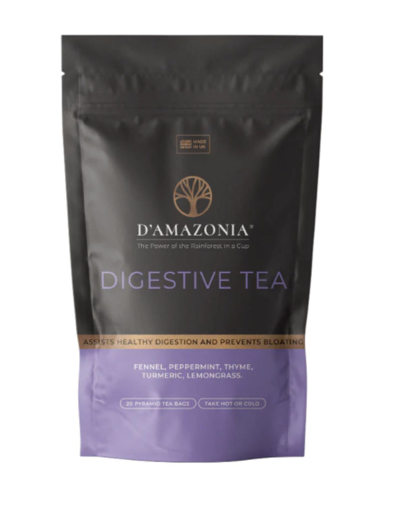 damazonia digestive tea - unique blend of herbs to help bloating belly