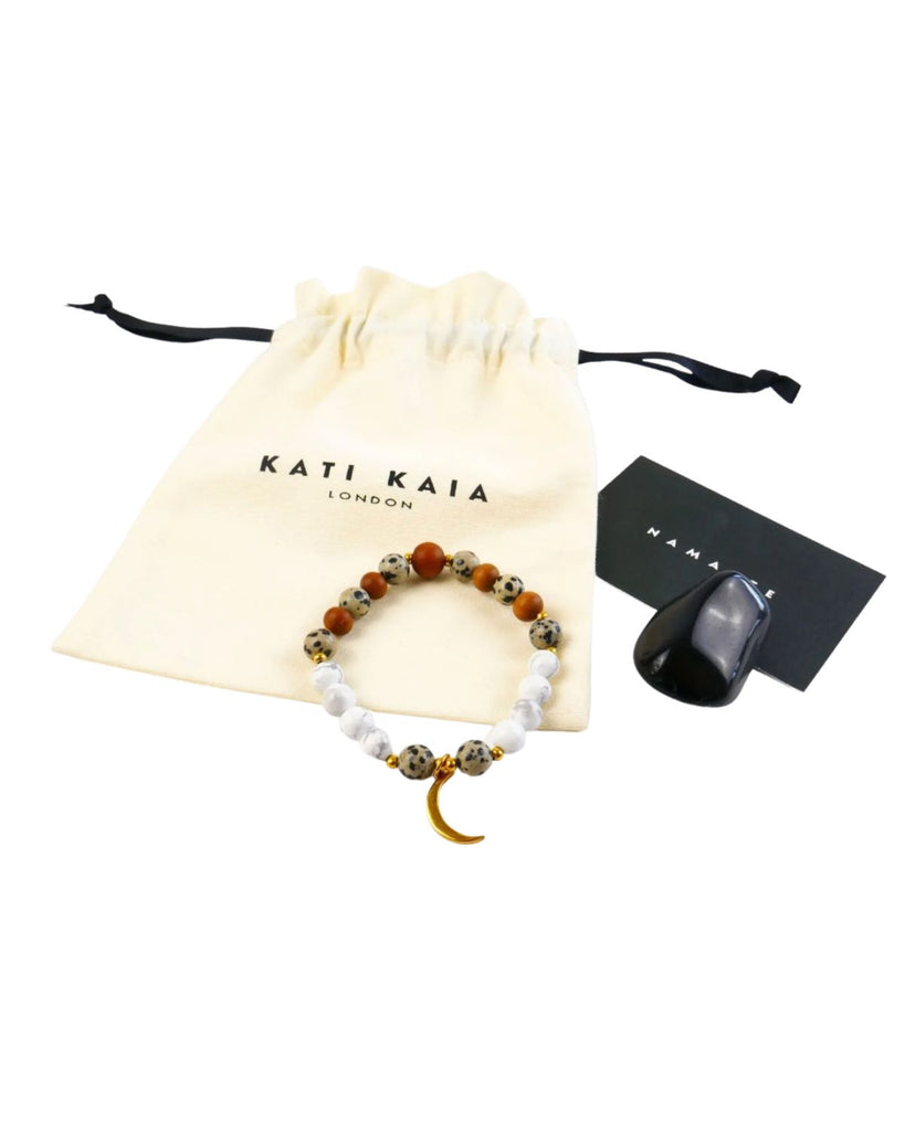 kati kaia gift set - Luna mala moon bracelet - meditation jewellery -