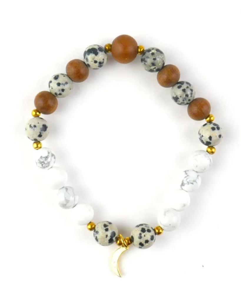 Luna mala moon bracelet - meditation jewellery - 