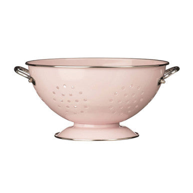 pink collander - luxury kitchen essentials - retro kitchen tools