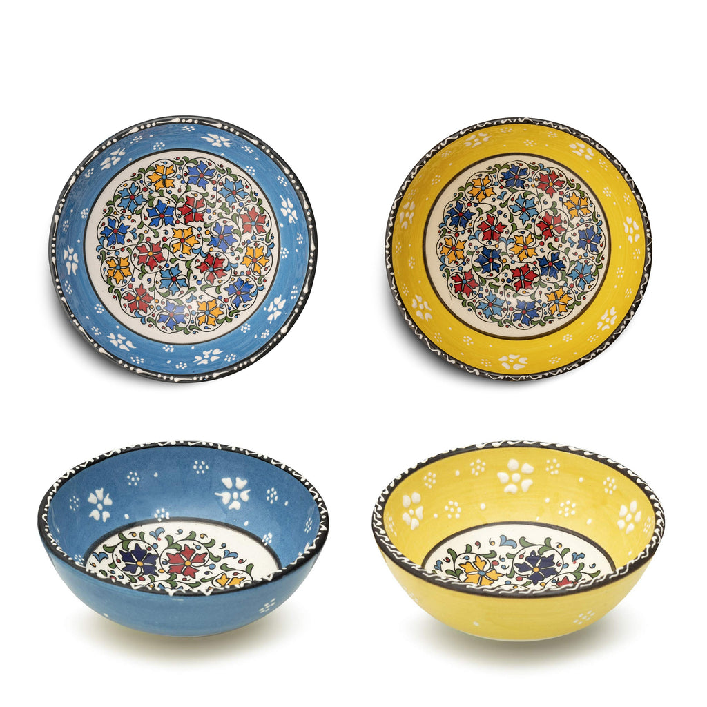 Ceramic Bowls Set - decorative ceramic plates - handmade ceramic bowls