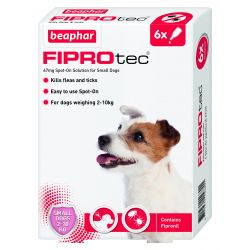 Beaphar FIPROtec Spot-On for Small Dogs 6 pipettes