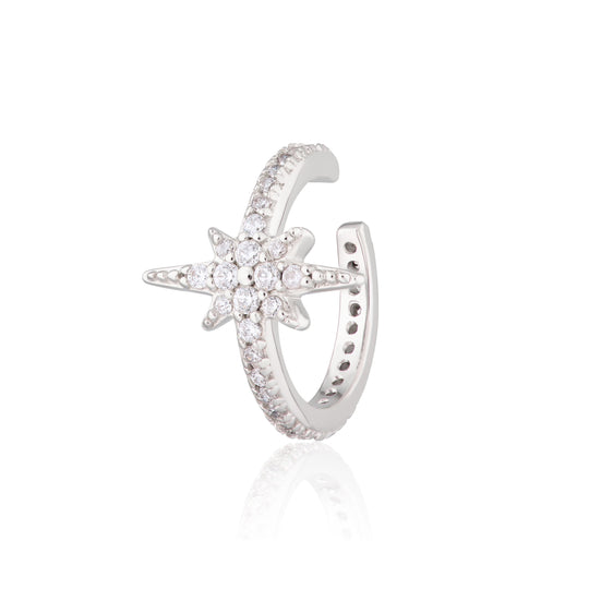 Starburst Small Single Ear Cuff