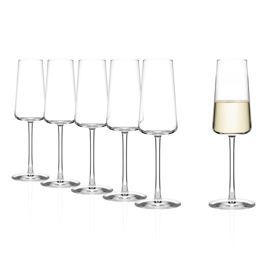Stolzle Power Champagne Glasses - 240ml - Set of 6