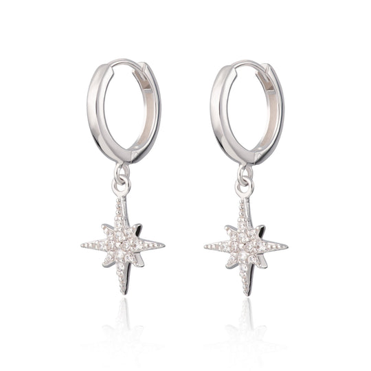 Starburst Hoop Earrings