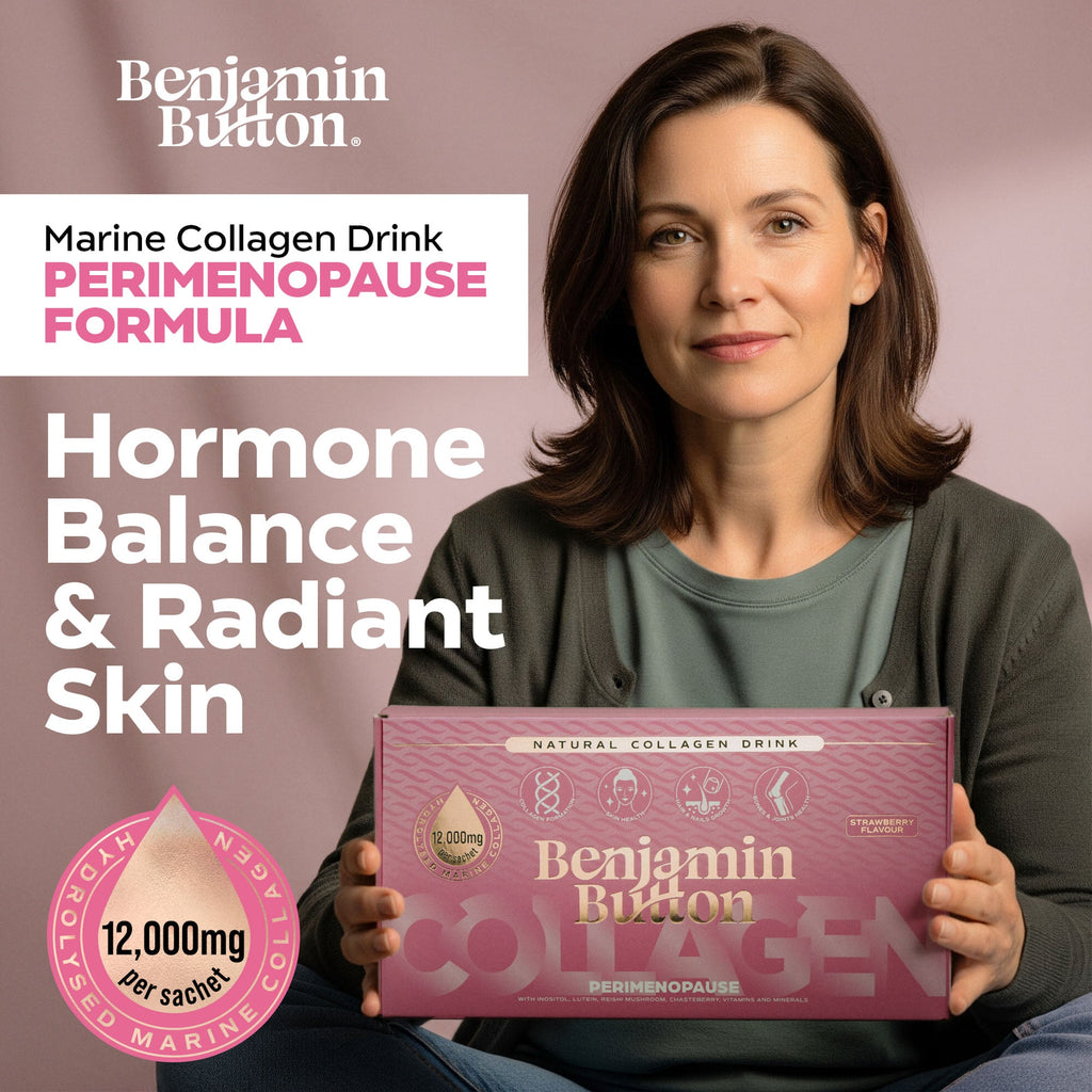 Perimenopause Collagen - b est collagen for women with strawberry flavour made marine collagen