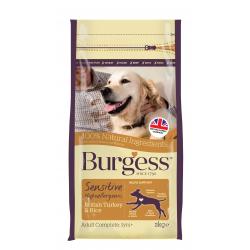 Burgess Sensitive Adult Dog Turkey & Rice 2kg