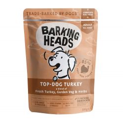 Barking Heads Top Dog Turkey Pouch 300g