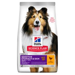 HILL'S SCIENCE PLAN Adult Sensitive Stomach & Skin Medium Dry Dog Food Chicken 2.5kg