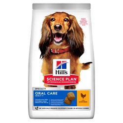 HILL'S SCIENCE PLAN Adult Oral Care Medium Dry Dog Food Chicken 12kg