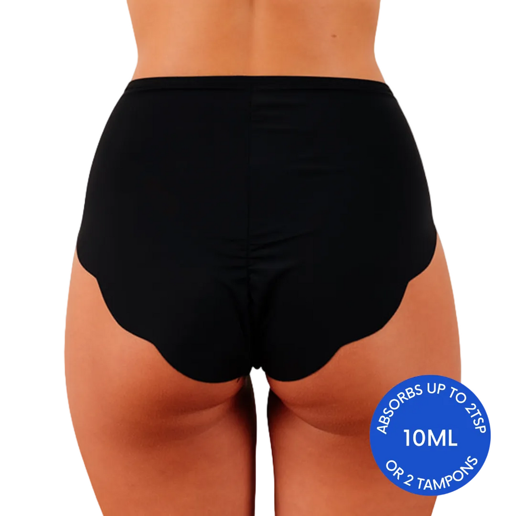 black underwear leakproof for menopause and periods