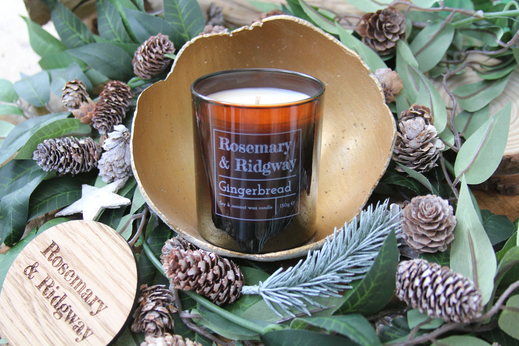 luxury christmas candle - gingerbread candle