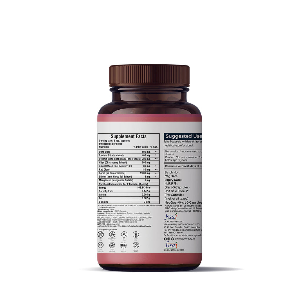 Miduty by Palak Notes Menopause Capsules