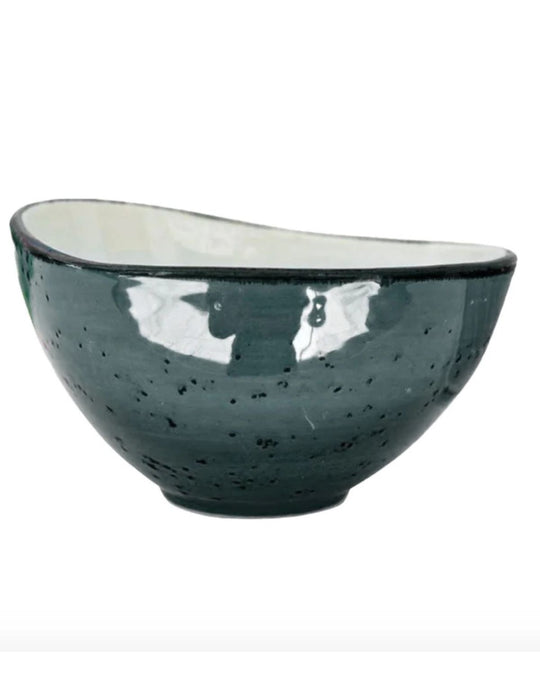 Handmade Porcelain Salad Bowl, Curved Style