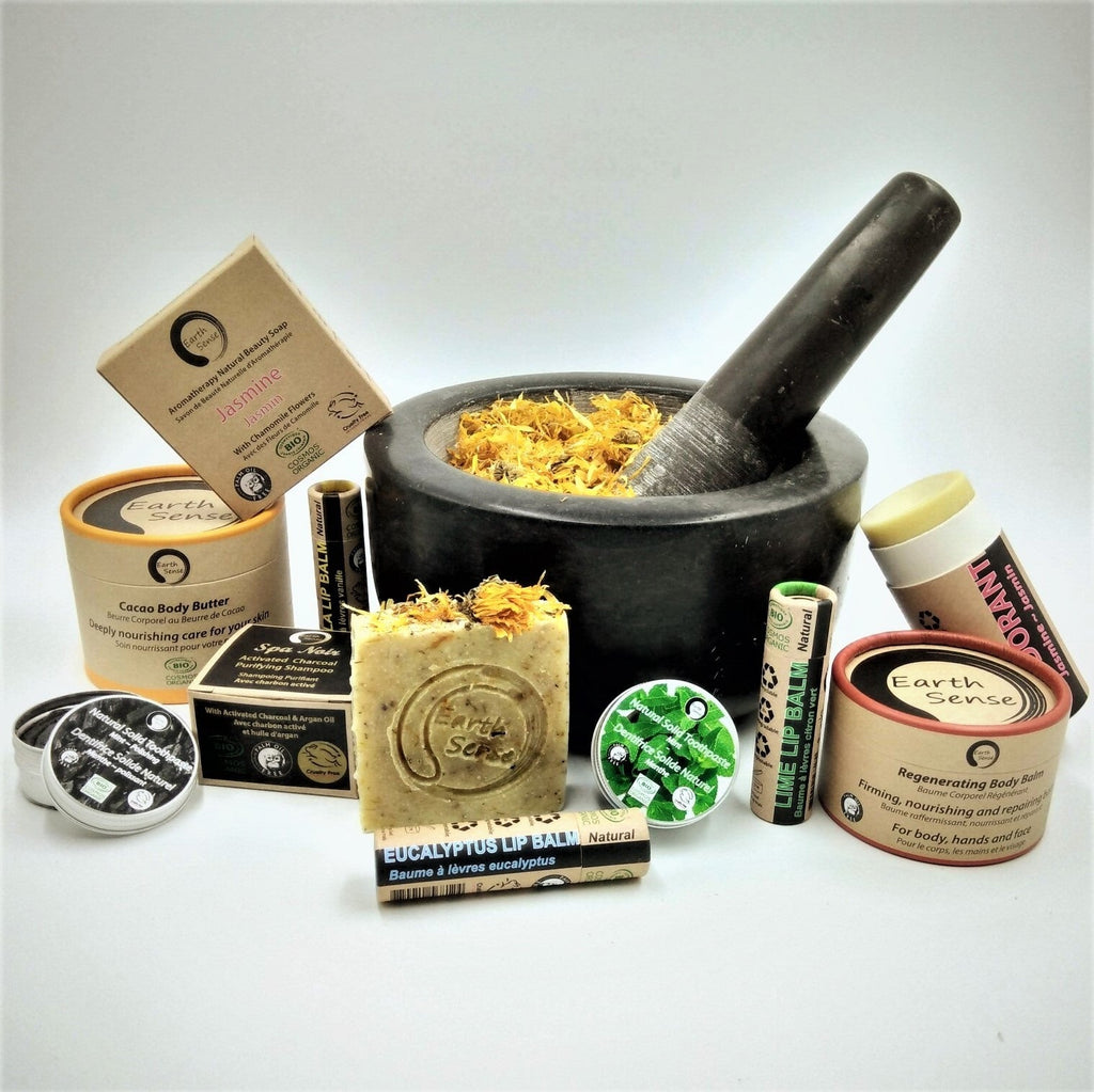 Organic Certified Balancing Solid Shampoo - Sandalwood - Normal & all Hair Types 60g - Earthsenseorganics