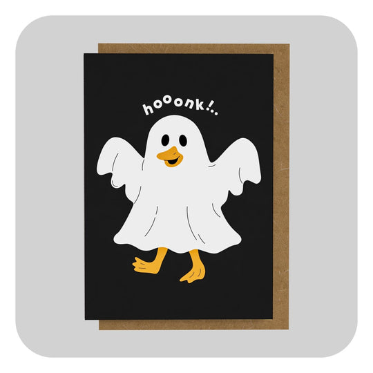A6 Greeting Card - Hooonk Ghost…