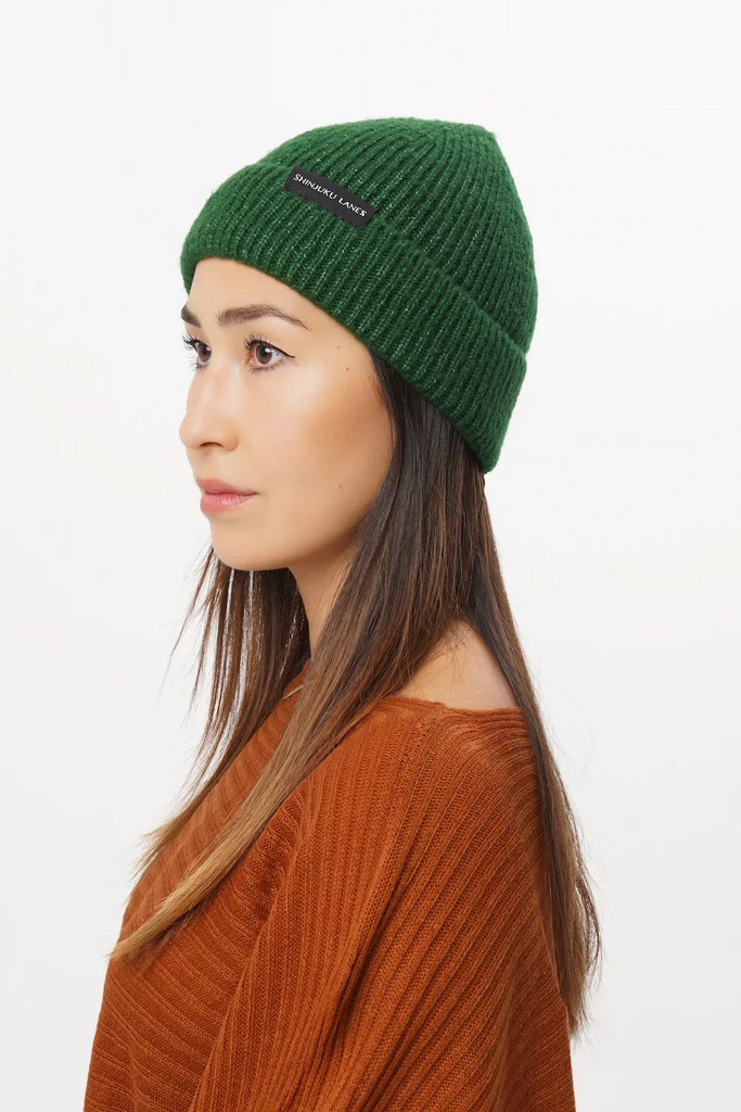 green vegan hat - vegan accessories 