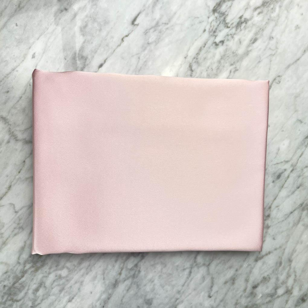 pink silk pillow case