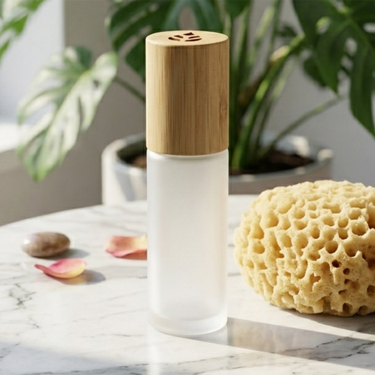 Bamboo Glass Lotion Bottle