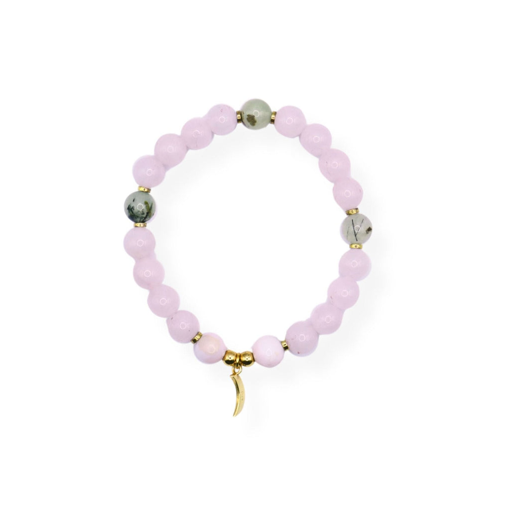 yoga gift - pink mala bracelet - meditation essentials 