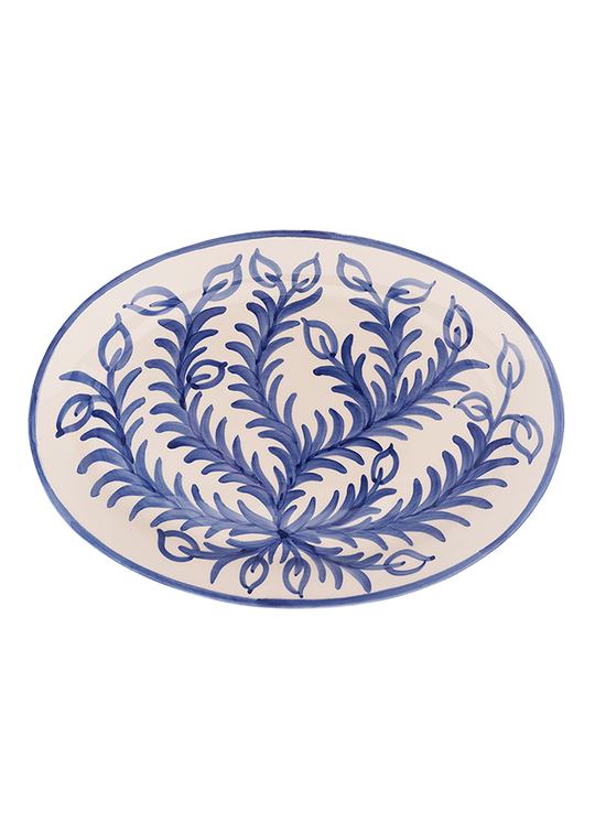 Large Blue Vina Platter