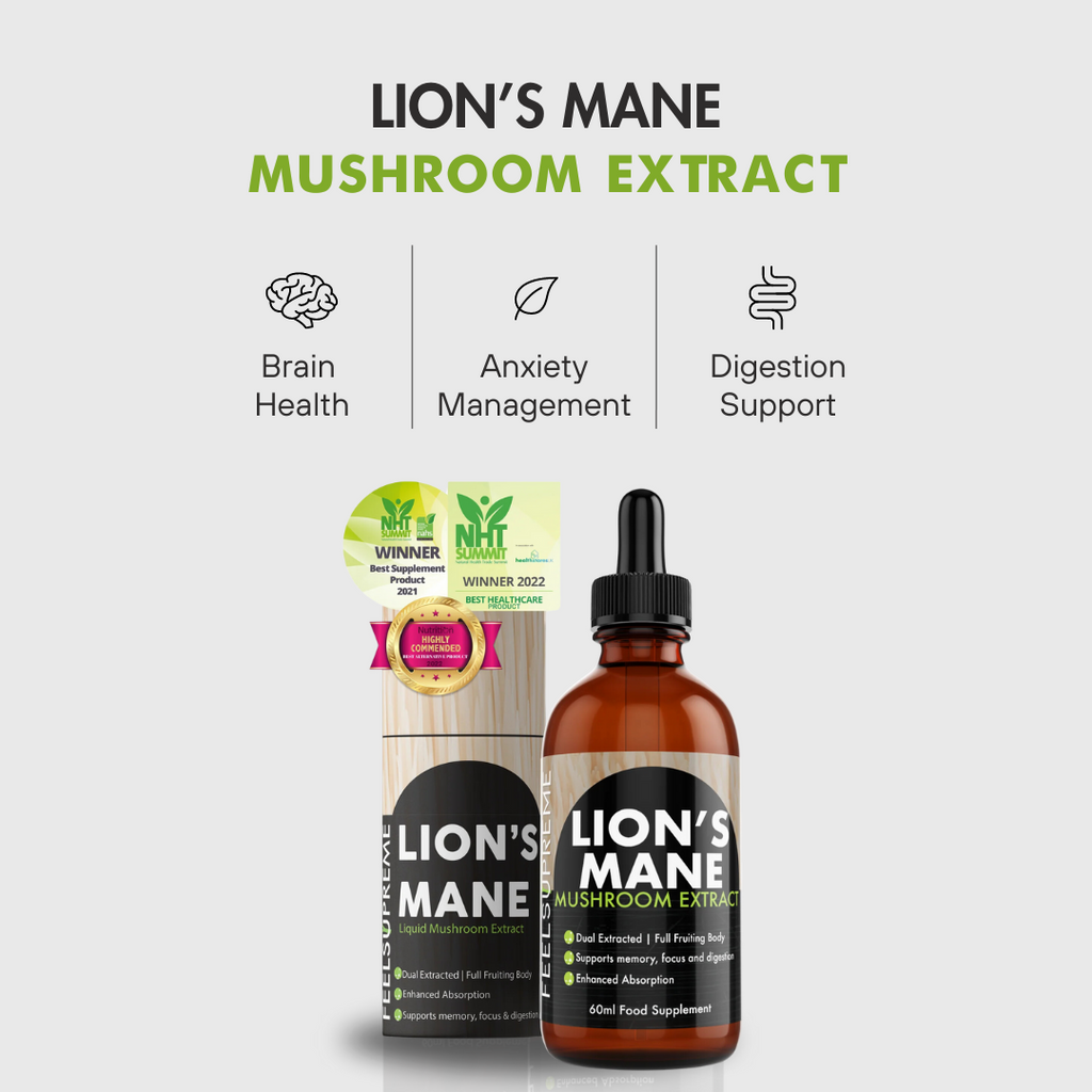 lions mane drops extract lion's mane liquid 