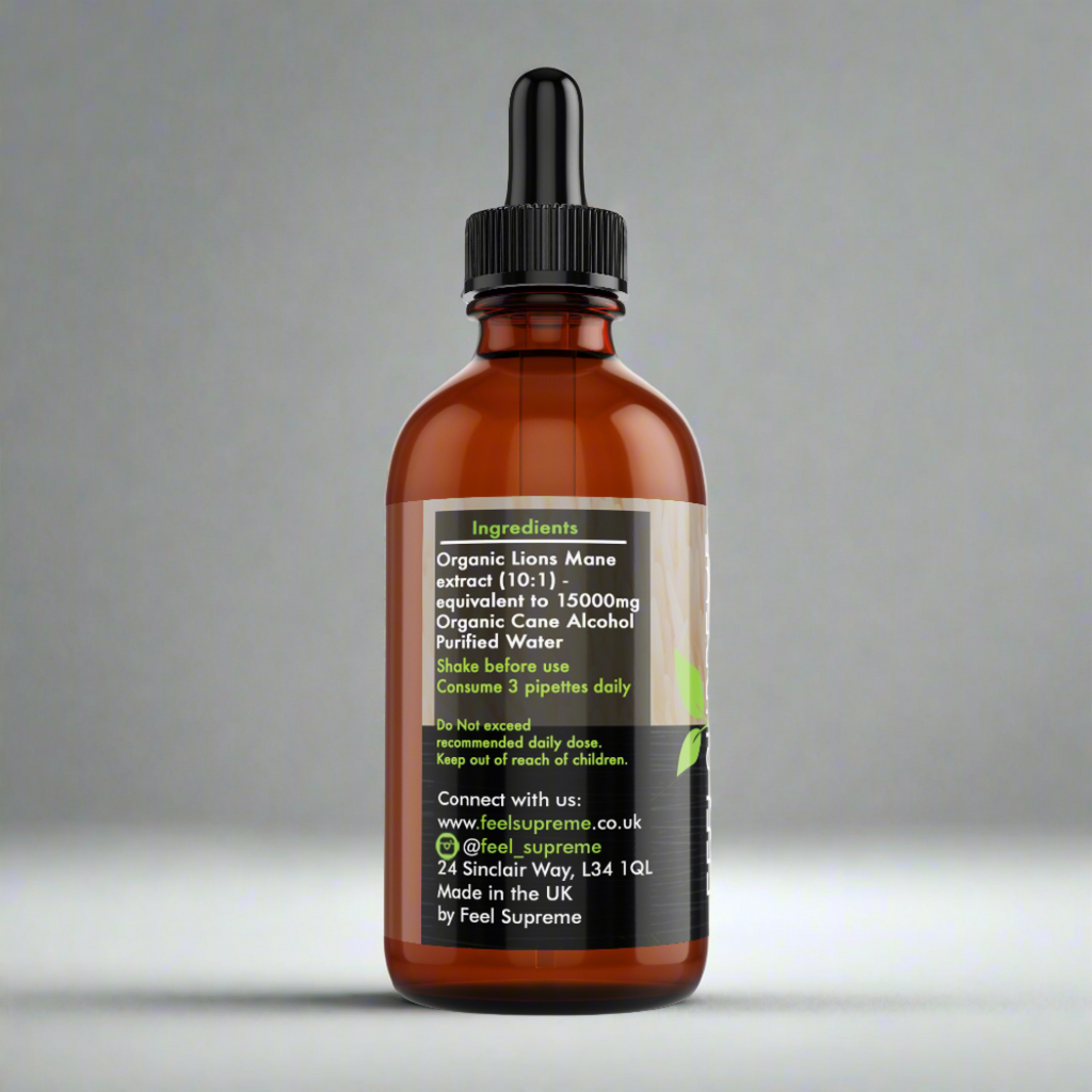 lions mane drops extract lion's mane liquid 