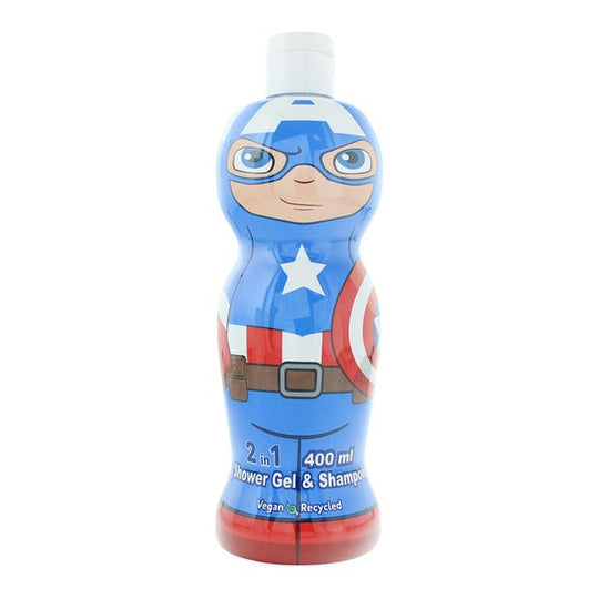 Marvel Captain America 1D Shower Gel & Shampoo 400ml