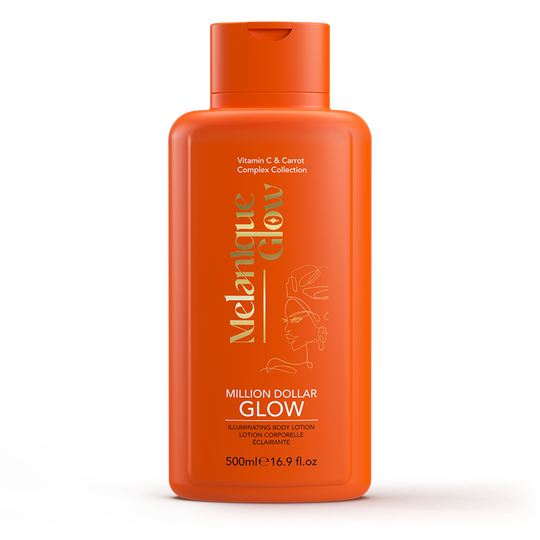 Melanique Glow Million Dollar Glow - Brightening Body Lotion with Vitamin C & Niacinamide 16.9oz