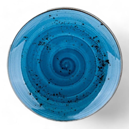 Porcelain Side Plate Pebble Marine Blue