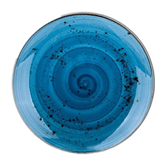 Set of 2 Porcelain Side Plate Pebble Marine Blue