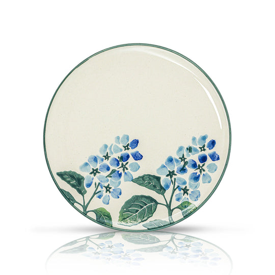 Ceramic Side Plate Nature Floral Blue 20cm