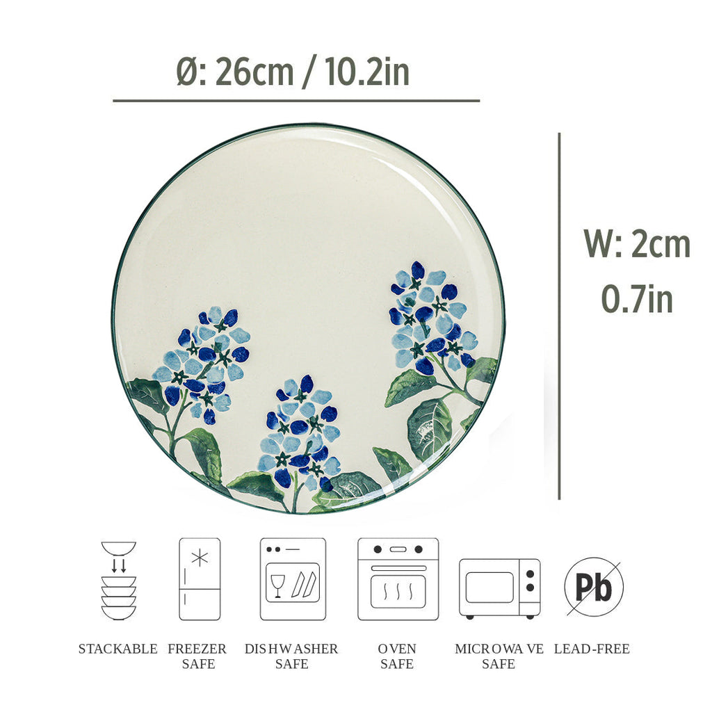 luxury ceramic floral plate