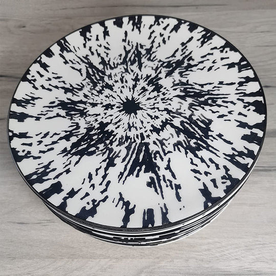 Ceramic Side Plate Modern Black 20cm