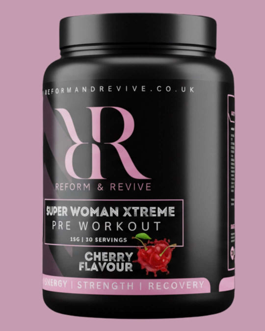 Super Woman xtreme Pre Workout 450g  Cherry Flavour