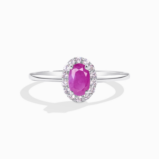 Ruby Ring in Sterling Silver