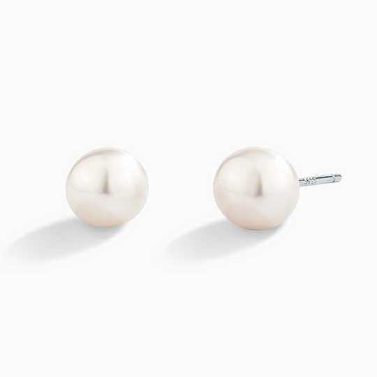 Freshwater Pearl Stud Earrings in Sterling Silver