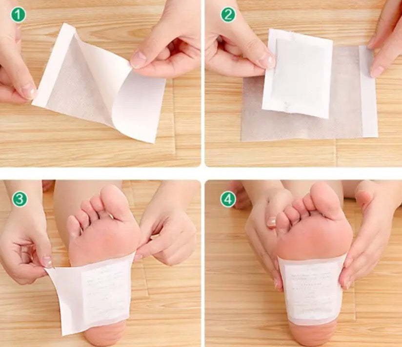 how to use detox foot patches 