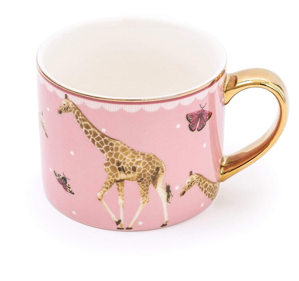 pink giraffe mug