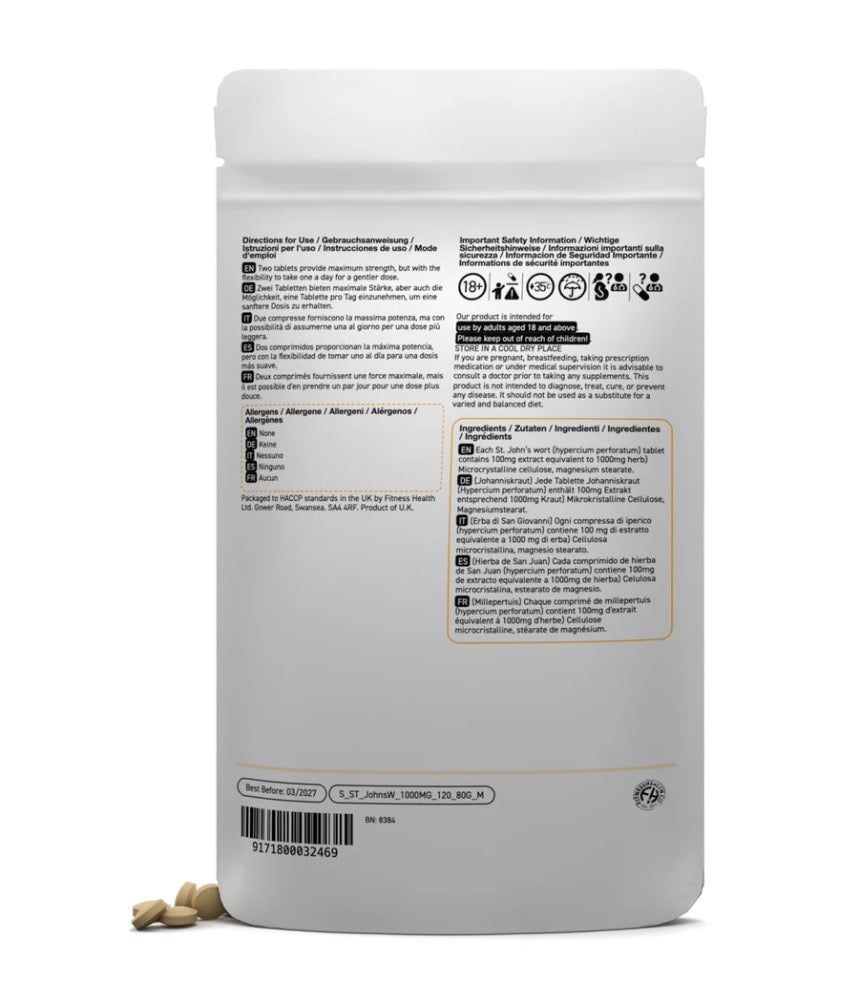 St. John's Wort 1000mg Tablets